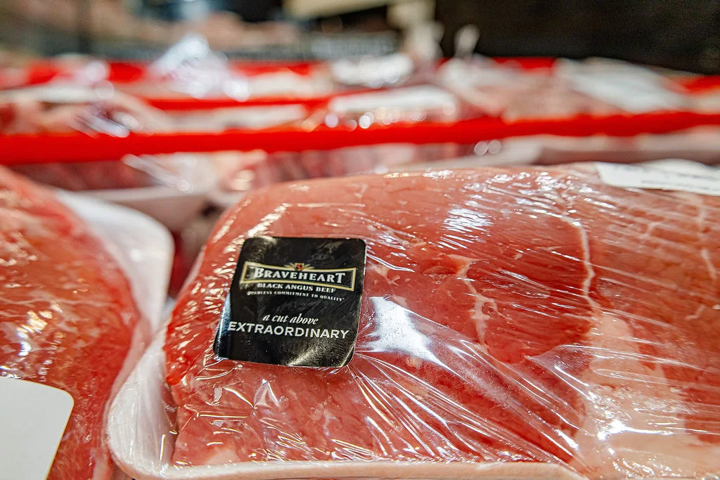 Braveheart Black Angus beef packaged at Kenyon’s Meat Market