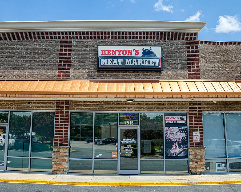 Kenyon’s Meat Market storefront at 1915 S NC Highway 119 in Mebane